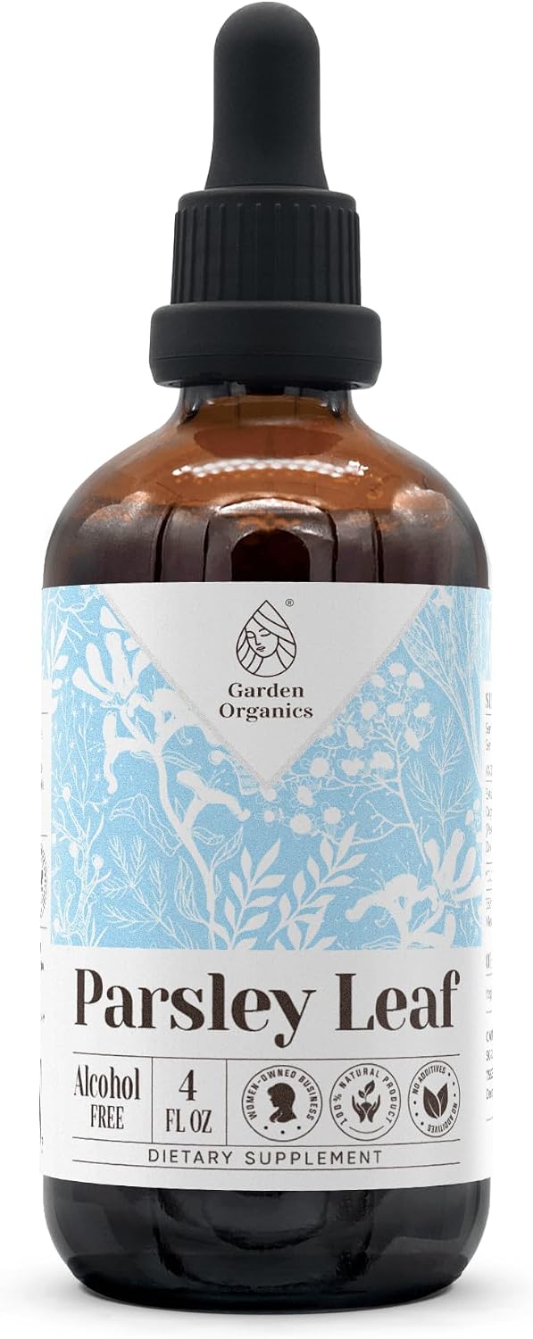 Extracto de Tintura Natural de Hoja de Perejil Sin Alcohol – Gotas Líquidas (60 ml)