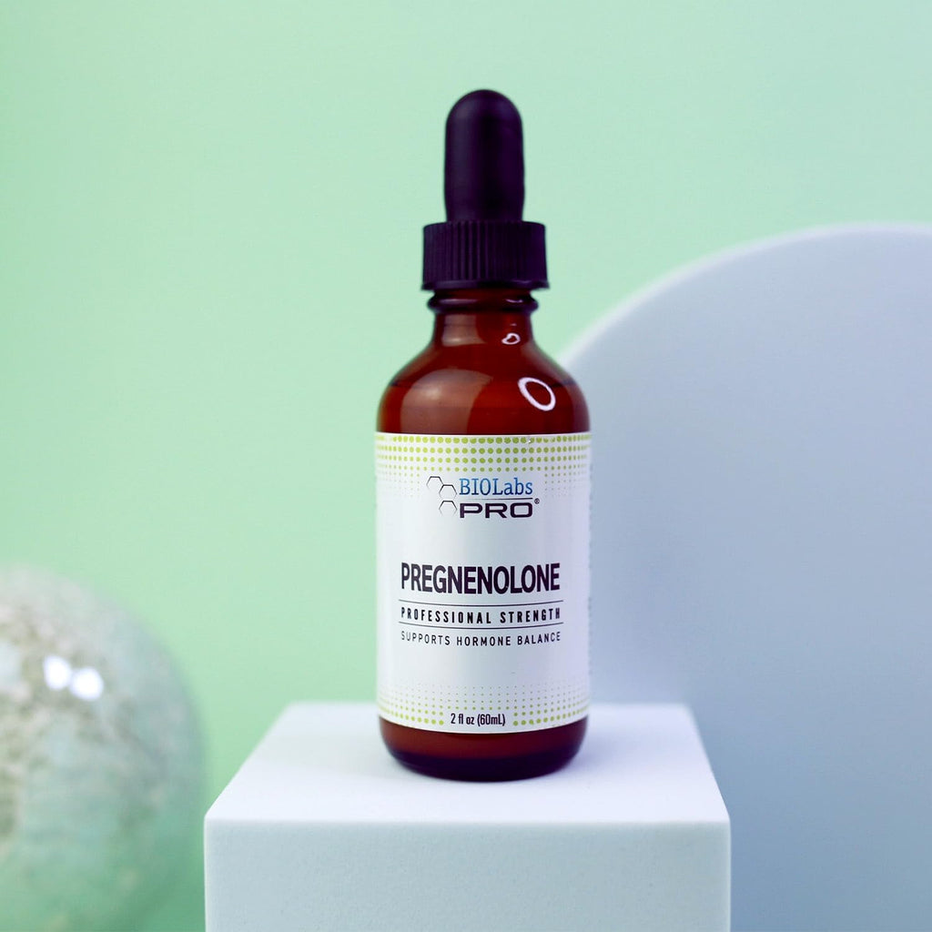 BIOLABS PRO Pregnenolona, Aceite Natural Bioidéntico de Pregnenolona, Ayuda a Mantener el Equilibrio Hormonal, 60ml - Suministro para 6 Meses