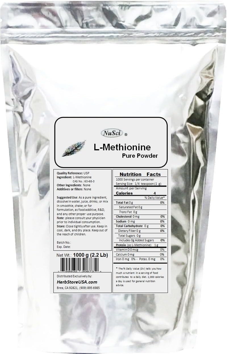 L-Methionine Powder Pure (227 Gramos)