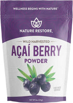 Nature Restore Acai Berry Powder Wild Harvested, 10 Ounces (283g)