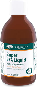 Genestra Brands Super EFA Líquido | Apoya la salud cardiovascular y el desarrollo del cerebro, los ojos y los nervios en niños | 200 ml | Sabor naranja natural