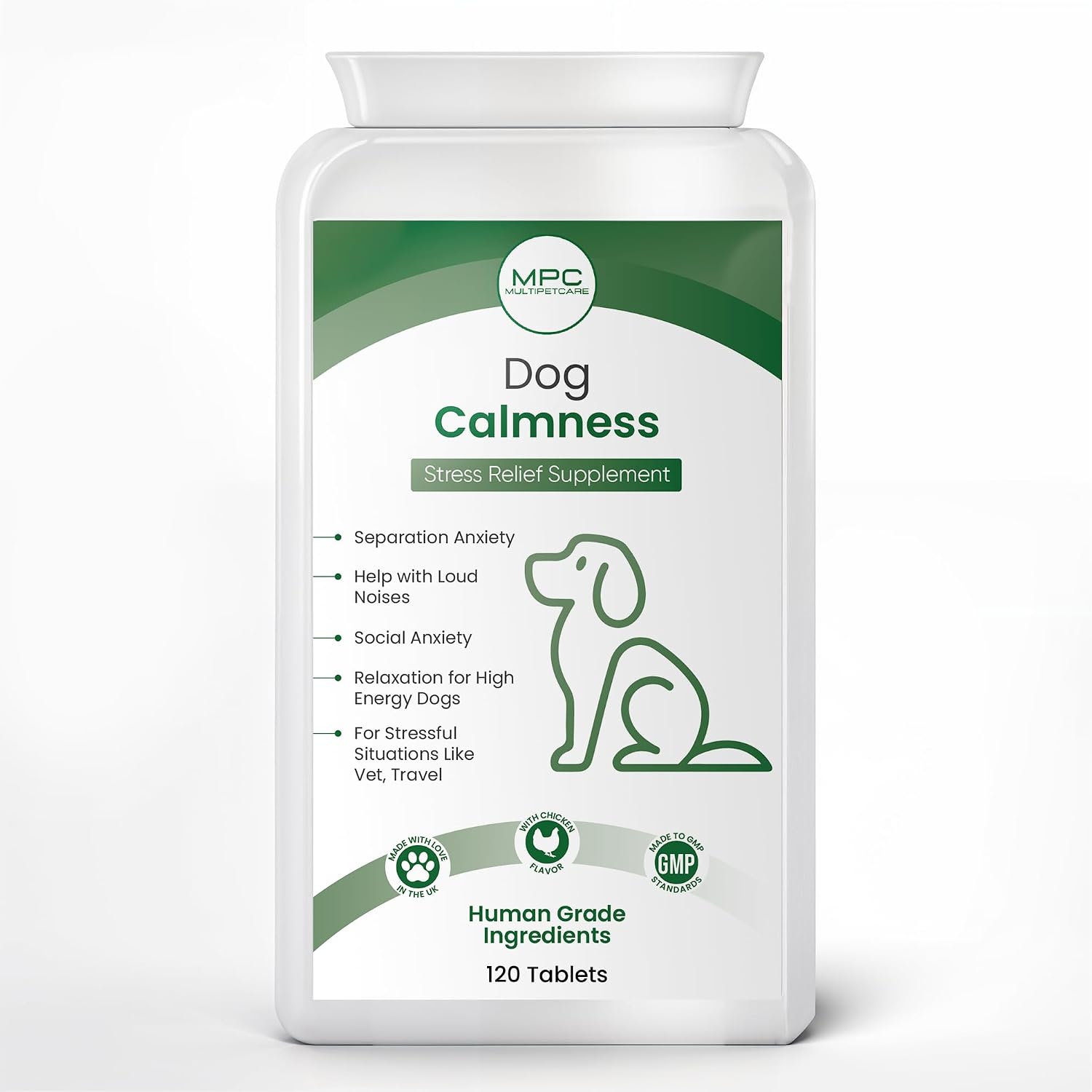 Multipetcare Calming Chews para Perros – 120 Comprimidos Sabor Pollo