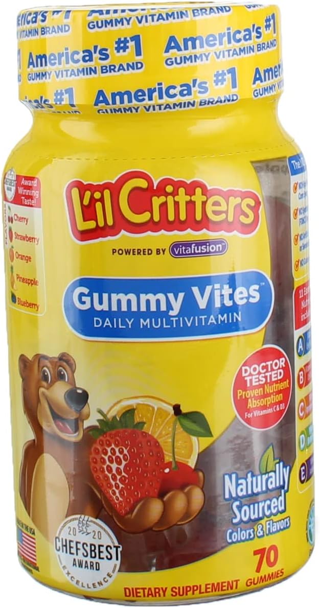 Lil Critters Gummy Vites - Multivitamin Gummies for Kids, 60 Count
