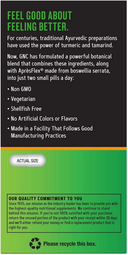 GNC TamaFlex Fast Acting, Apoyo Articular, 60 Cápsulas Vegetarianas – Image 4