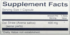 Swanson Avena Silvestre de Espectro Completo 400 mg 60 Cápsulas