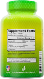 ALFA VITAMINS Vitamina B-1 100 mg, 100 comprimidos