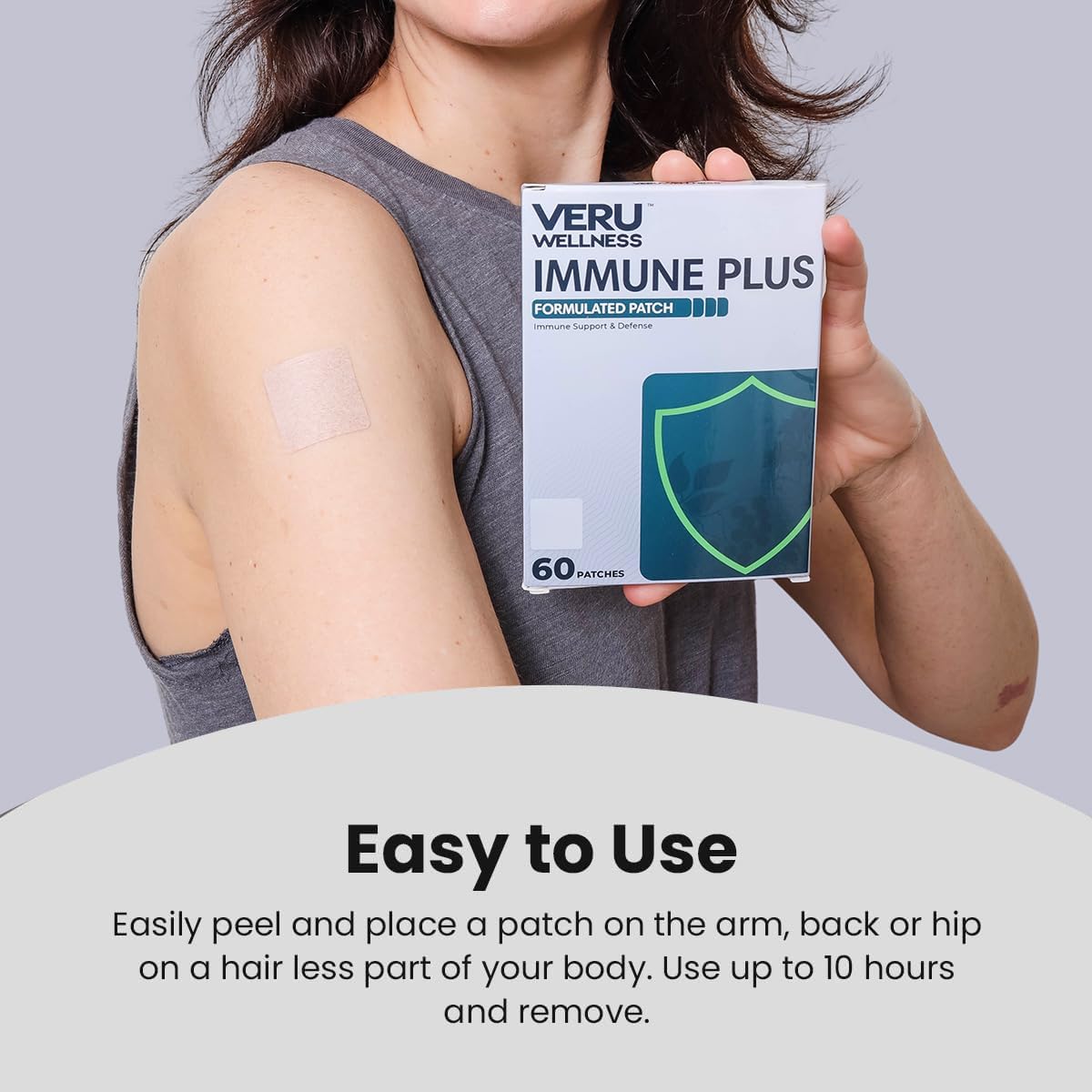 Veru Wellness Parche Bariátrico Inmune D3/K2 - 60 Días