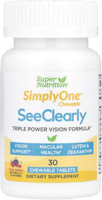 SuperNutrition SimplyOne See Clearly, 30 Comprimidos Masticables Sabor Wild Berry