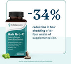 LifeSeasons Hair Gro-R - Suplemento capilar con biotina, zinc, selenio y extracto de guisante AnaGain - 60 cápsulas