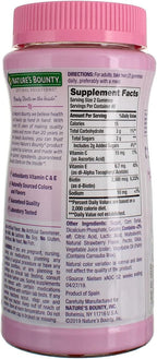 Nature's Bounty Optimal Solutions Gominolas para Piel, Cabello y Uñas, Pack de 2 (160 gominolas)
