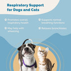 PranaPets Complemento Respiratorio para Perros y Gatos - Apoyo Natural a la Función Respiratoria