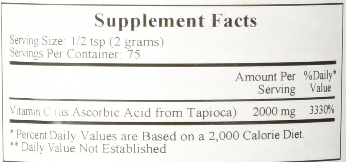Ecological Formulas - Vitamina C de Tapioca 150 g