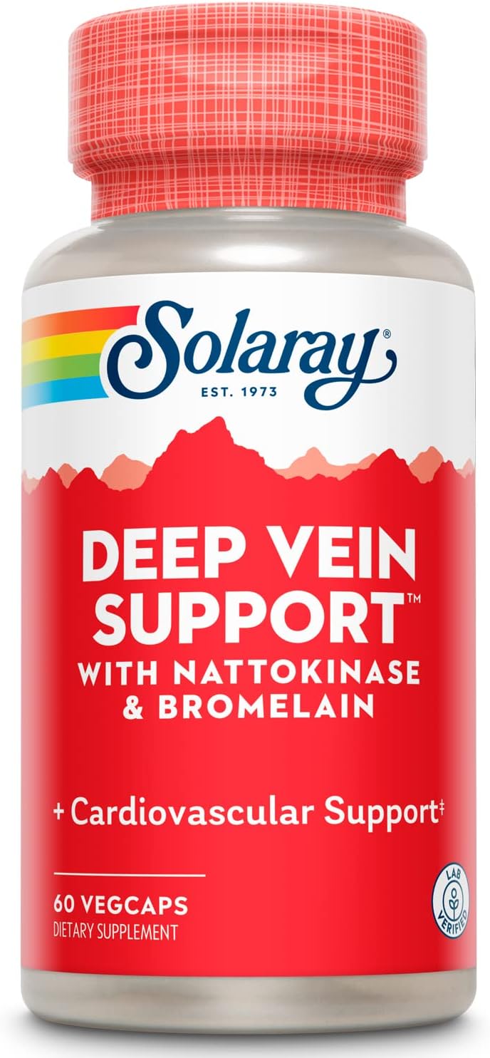 SOLARAY Soporte para Venas Profundas, 60 Cápsulas Veganas