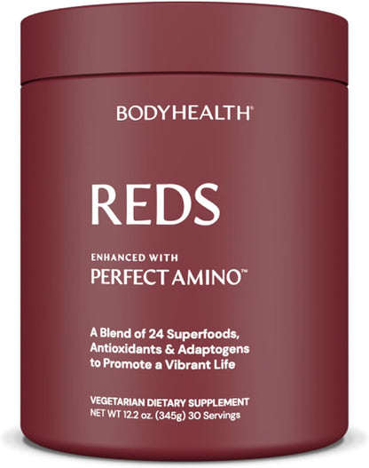 BodyHealth Reds Enhanced with PerfectAmino - – Remolacha (beet root): Rica en nitratos naturales que favorecen la – Image 1