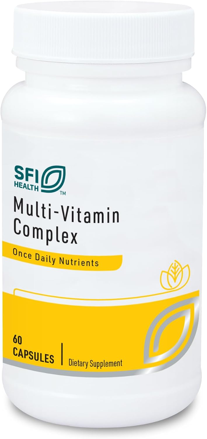 SFI Health Klaire Labs Complejo Multivitamínico - Hipoalergénico, sin minerales, dosis única diaria con Metafolin Folato, Vitamina B6 y B12 (60 cápsulas)