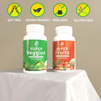 Lite Supply Frutas y Verduras 240 Cápsulas - 120 Fruta y 120 Verdura - Superalimento Natural