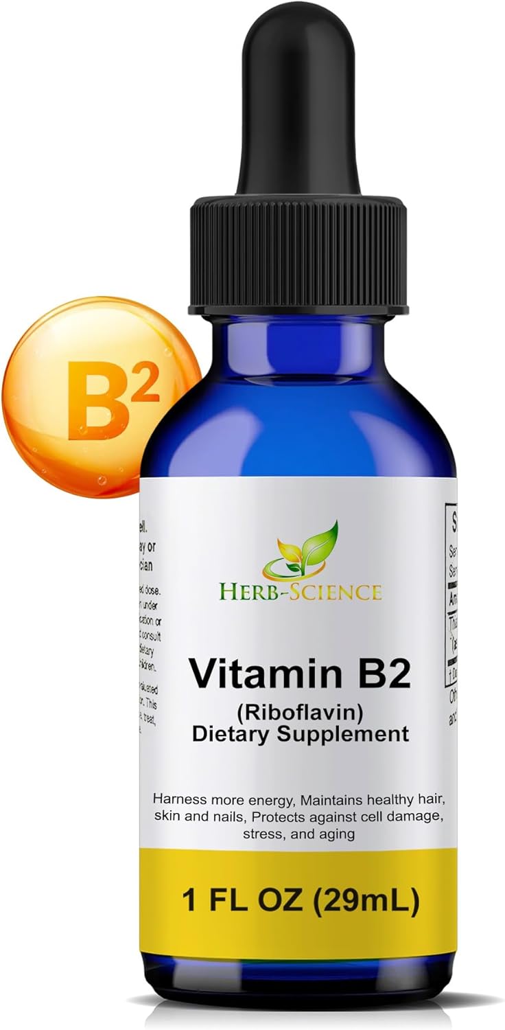 Herb-Science Vitamina B2 (Riboflavina) en Gotas - 30 ml