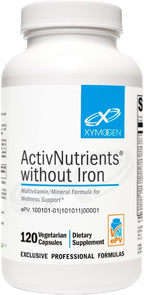 XYMOGEN ActivNutrients Iron-Free - Multivitamínico sin Hierro - 120 Comprimidos