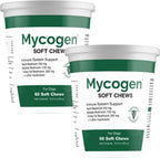 Mycogen Soft Chew para Perros - Mezcla de 8 Especies de Setas para Apoyo Inmunitario - 120 Chews Blandos