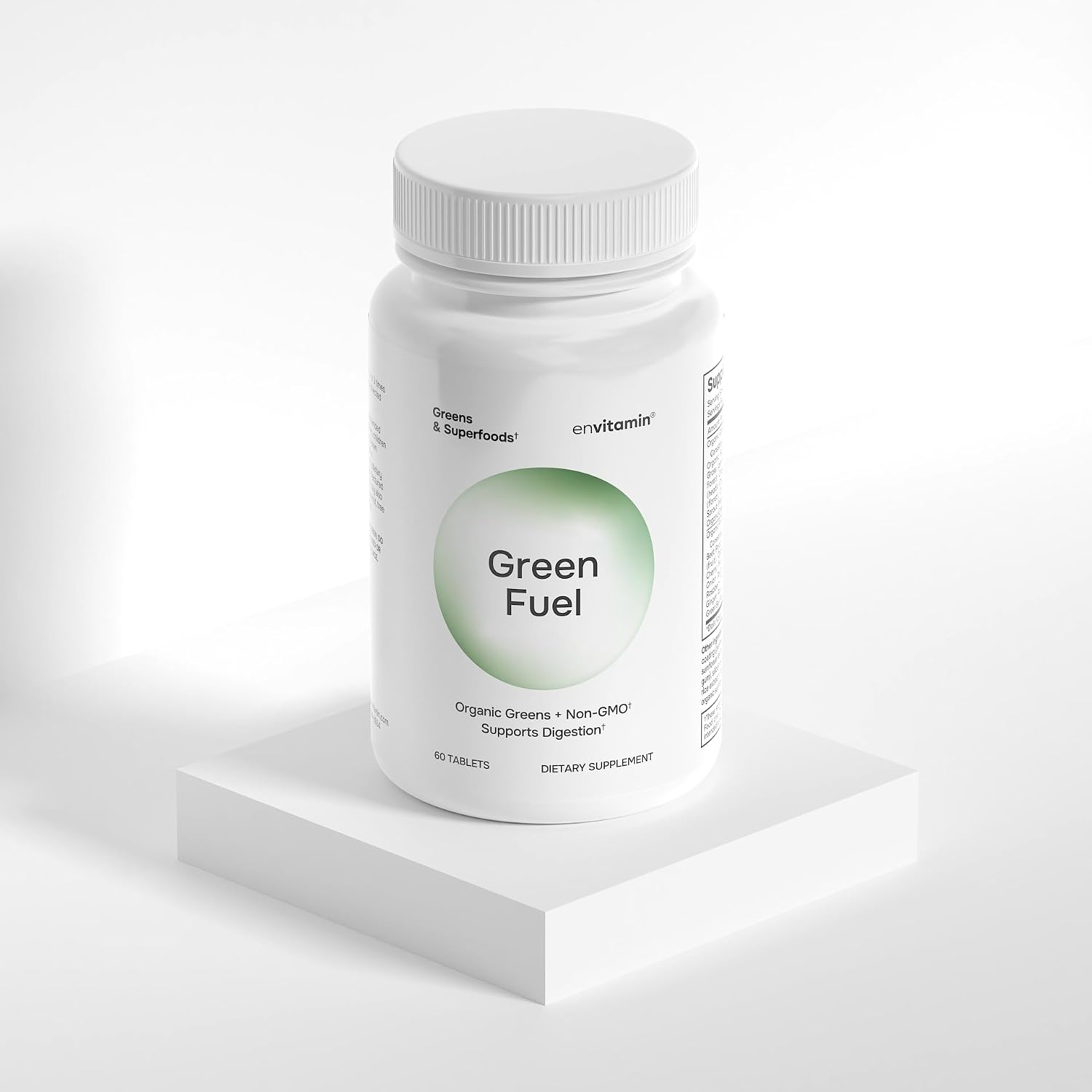 envitamin Green Fuel Organic Greens Tablets - Mezcla Orgánica de Frutas y Verduras