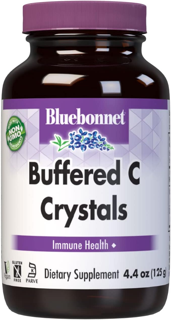 Bluebonnet Nutrition Buffered Vitamin C Powder - Calcium Ascorbate - 125 g (4.4 oz)