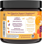 Llama Naturals Probiótico Infantil con Prebiótico - Gomitas Veganas de Fruta Real - Sin Azúcar Añadido - Sabor Melocotón Mango - 60 Gomitas