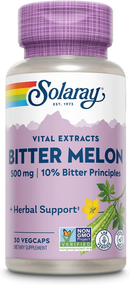 SOLARAY Extracto de Melón Amargo 500mg con 5% Principios Amargos - 60 Cápsulas Vegetales – Image 7