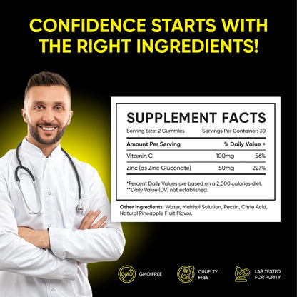 Pineapple C*M Gummies - Suplemento para la – Apoyo a la función reproductiva: los ingredientes seleccionados – Image 4