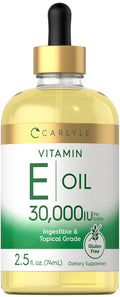 Carlyle Aceite de Vitamina E, 30.000 UI, 74 ml - Uso Oral y Tópico