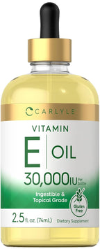 Carlyle Aceite de Vitamina E, 30.000 UI, 74 ml - Uso Oral y Tópico