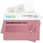 PatchAid Glutathione Plus Parche Tópico | 100mg L-Glutatión con Cardo Mariano, Vitamina C, Selenio y Coenzima Q10 – 30 Parches