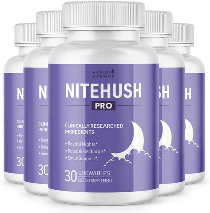 NiteHush Pro – Comprimibles de Extracto de – Fabricado en EE.UU. : Producido bajo estrictos controles de calidad. – Image 5