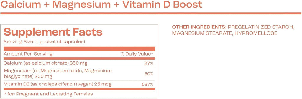 bird&be Calcio + Magnesio + Vitamina D3 | Salud Ósea y Relajación Muscular | Vegano