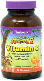 Bluebonnet Nutrition Rainforest Animalz Vitamina C, 90 comprimidos masticables
