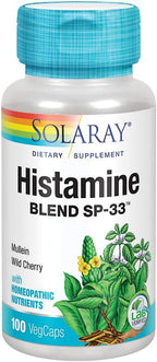 SOLARAY Mezcla de Histamina SP-33 – 100 Cápsulas Veganas
