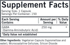 Kirkman GABA 250 mg - Hipoalergénico, 150 Cápsulas