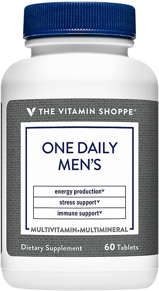 The Vitamin Shoppe One Daily Multivitamínico para Hombres, 60 Comprimidos