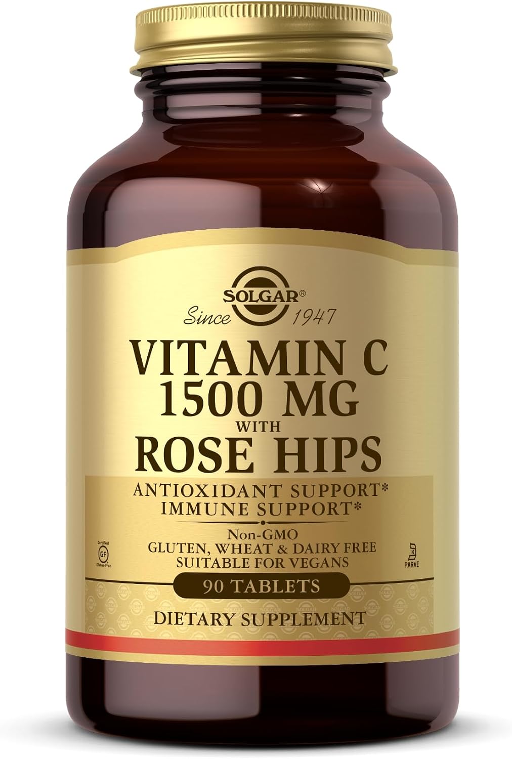 Solgar Vitamina C 1500 mg con Rosa Mosqueta – 90 Comprimidos