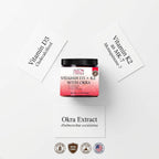 Reddy Naturals Vitamina D3 + K2 MK7 en Polvo con Okra, 120g (30 Dosis)