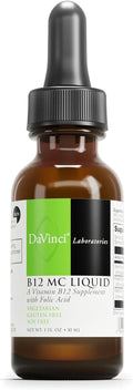 DAVINCI Labs B-12 MC Líquido - Suplemento de Vitamina B12, B6 y Folato - 30 ml