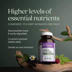 New Chapter Multivitamínico Avanzado para Mujeres - Fórmula con Nutrientes Fermentados, Vitamina D3 y Hierro, 120 Cápsulas