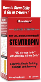 MuscleMeds STEMTROPIN - Potenciador de Células Madre y Factor de Crecimiento, 60 Cápsulas Veganas
