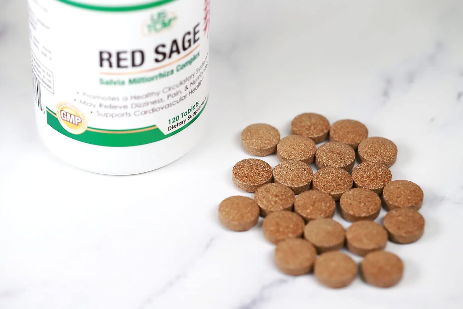 Red Sage Salvia Miltiorrhiza Complex Tablet 120 Tablets