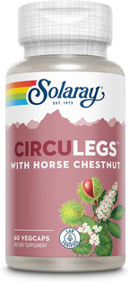 SOLARAY CircuLegs - Suplemento Herbal con Extracto de Castaño de Indias y Vitamina C
