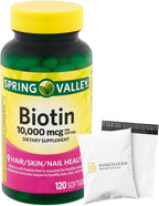 Spring Valley Biotin 10.000 mcg, 120 cápsulas blandas