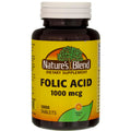 Nature's Blend Ácido Fólico 1000 mcg - 1000 Comprimidos (Pack de 3)