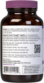 BlueBonnet Nutrition Power Thought - Suplemento Nootrópico para el Cerebro con Fosfatidilserina, Vitaminas B, Ginkgo y L-Tirosina - 90 Comprimidos