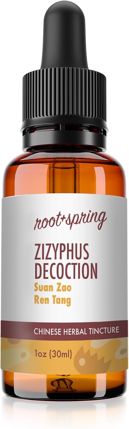 Tintura de Zizyphus (Suan Zao Tang) - Extracto Líquido Herbal Concentrado con Gotero - Complemento Natural de Hierbas TCM - 1 oz