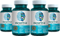 NEURIVA Plus Suplemento Cerebral: Memoria, Concentración y Enfoque con Fosfatidilserina y Neurofactor, Vitaminas B6 y B12, 120 Cápsulas (4 Paquetes de 30)