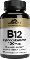 Windmill Vitamina B-12 100 mcg - 100 Comprimidos